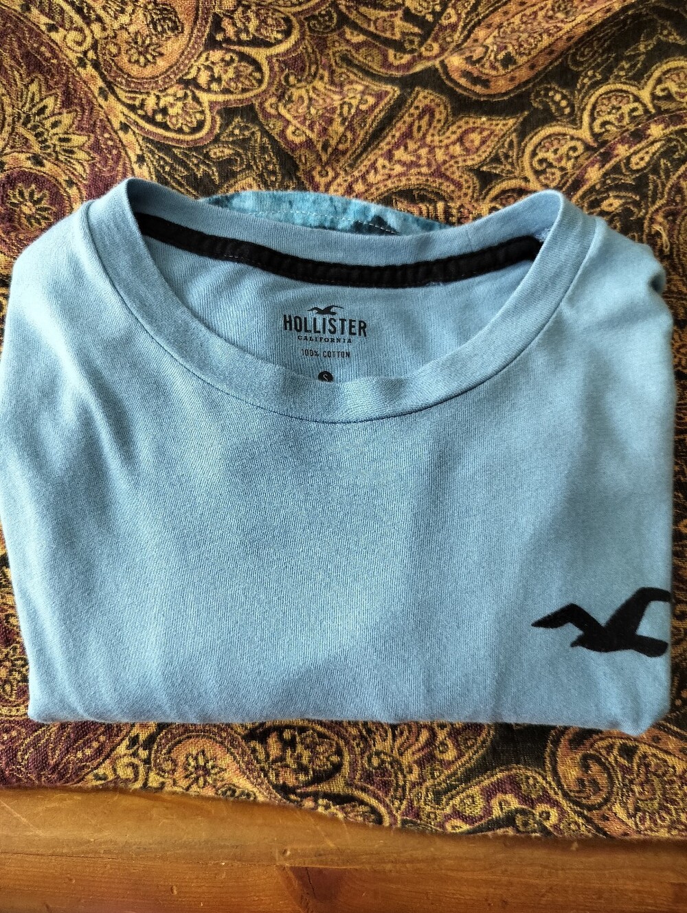 Hollister Men’s S Scenic Mountain Ombre Long Sleeve Graphic Tee Big Back Log - Picture 13 of 13